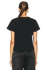 LESET Margo Tee in Black, view 3, click to view large image.