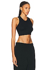 LESET Kelly Racerback Tank Top in Black, view 2, click to view large image.
