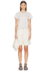 LESET Margo Tee in Creme, view 4, click to view large image.