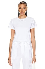 LESET Margo Tee in White, view 1, click to view large image.