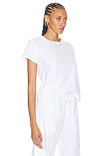 LESET Margo Tee in White, view 2, click to view large image.
