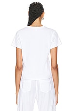 LESET Margo Tee in White, view 3, click to view large image.