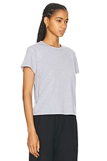 LESET The Margo Tee in Heather Grey, view 2, click to view large image.