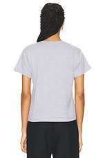 LESET The Margo Tee in Heather Grey, view 3, click to view large image.