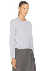 LESET James Classic Crew Sweater in Light Grey, view 2, click to view large image.