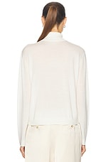 LESET James Turtleneck Top in Parchment, view 3, click to view large image.