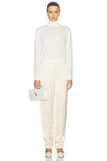 LESET James Turtleneck Top in Parchment, view 4, click to view large image.