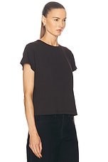 LESET The Margo Tee in Chocolate, view 2, click to view large image.