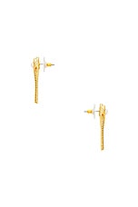 Lele Sadoughi Bow Stud Earrings in Gold, view 2, click to view large image.
