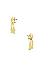 Lele Sadoughi Medallion Drop Earrings in Gold, view 2, click to view large image.