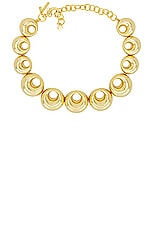 Lele Sadoughi Medallion Necklace in Gold, view 1, click to view large image.