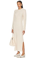 Loulou Studio Bisha Long Dress in Cream, view 1, click to view large image.