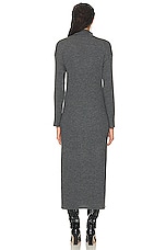 Loulou Studio Altra Turtleneck Long Dress in Anthracite Melange, view 3, click to view large image.