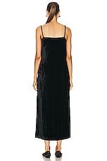 Loulou Studio Etinas Long Velvet Dress in Black, view 4, click to view large image.