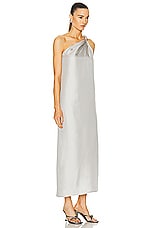 Loulou Studio Adela Dress in Silver Grey, view 2, click to view large image.