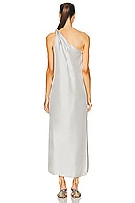 Loulou Studio Adela Dress in Silver Grey, view 4, click to view large image.