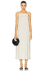 Loulou Studio Etta Dress in Ivory & Black, view 1, click to view large image.