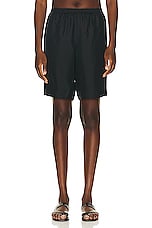 Loulou Studio Zinia Shorts in Black, view 1, click to view large image.