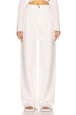 Loulou Studio Attu Wide Leg in Ivory, view 1, click to view large image.