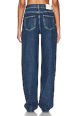 Loulou Studio Samur Denim Pant in Washed Blue, view 3, click to view large image.
