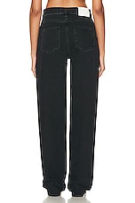 Loulou Studio Samur Denim Pant in Washed Grey, view 3, click to view large image.
