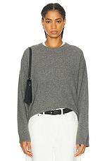 Loulou Studio Ropo Sweater in Anthracite, view 1, click to view large image.