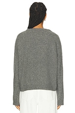 Loulou Studio Ropo Sweater in Anthracite, view 3, click to view large image.