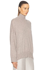 Loulou Studio Murano Cashmere Sweater in Bloom Melange, view 2, click to view large image.