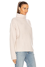 Loulou Studio Roscana Cashmere Sweater in Vanilla, view 2, click to view large image.
