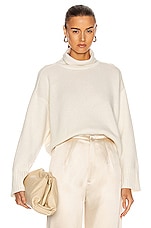 Loulou Studio Stintino Sweater in Ivory, view 1, click to view large image.