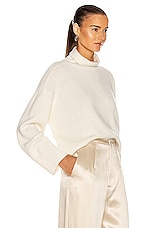 Loulou Studio Stintino Sweater in Ivory, view 2, click to view large image.
