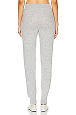 Loulou Studio Maddalena Cashmere Jogger in Grey Melange, view 3, click to view large image.
