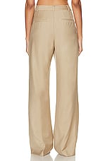 Loulou Studio Sbiru Pant in Beige, view 3, click to view large image.