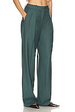 Loulou Studio Sbiru Pant in Ice Green, view 2, click to view large image.