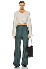 Loulou Studio Sbiru Pant in Ice Green, view 4, click to view large image.