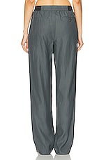Loulou Studio Takoroa Pant in Fjord Grey, view 3, click to view large image.