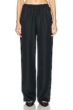 Loulou Studio Alera Pant in Black, view 1, click to view large image.