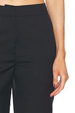 Loulou Studio Dorkas Pant in Black, view 6, click to view large image.