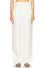 Loulou Studio Fafila Trouser in Ivory, view 1, click to view large image.