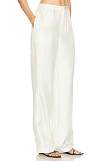 Loulou Studio Fafila Trouser in Ivory, view 2, click to view large image.