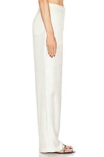 Loulou Studio Fafila Trouser in Ivory, view 3, click to view large image.