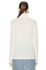 Loulou Studio Gallinara Top in Ivory, view 3, click to view large image.