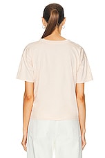 Loulou Studio Faaa Tee in Cream Rose, view 3, click to view large image.
