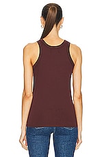 Loulou Studio Poso Tank Top in Midnight Bordeaux, view 3, click to view large image.
