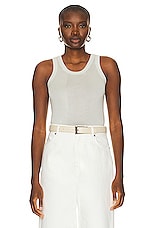 Loulou Studio Limba Tank Top in Powder Green, view 1, click to view large image.