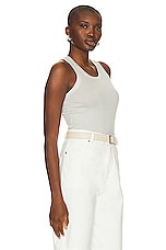 Loulou Studio Limba Tank Top in Powder Green, view 2, click to view large image.