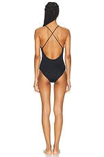 Loulou Studio Dionysos One Piece Swimsuit in Black, view 4, click to view large image.