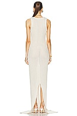 Ludovic de Saint Sernin Tank Dress in Off White, view 3, click to view large image.