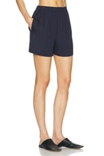 Ludovic de Saint Sernin Boxer Short in Ocean Navy Blue, view 2, click to view large image.