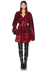Ludovic de Saint Sernin Honey Trench Coat in Red | FWRD
